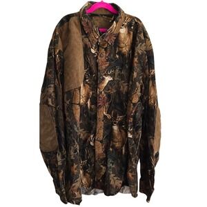 North River‎ Outfitters Men's Camo Button Up Long Sleeve Deer Hunting Shirt